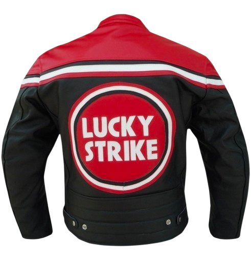 vintage Lucky Strike Moto Leather Jacket