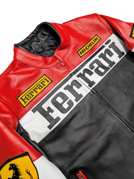 VIntage Ferrari Racing Leather Jacket