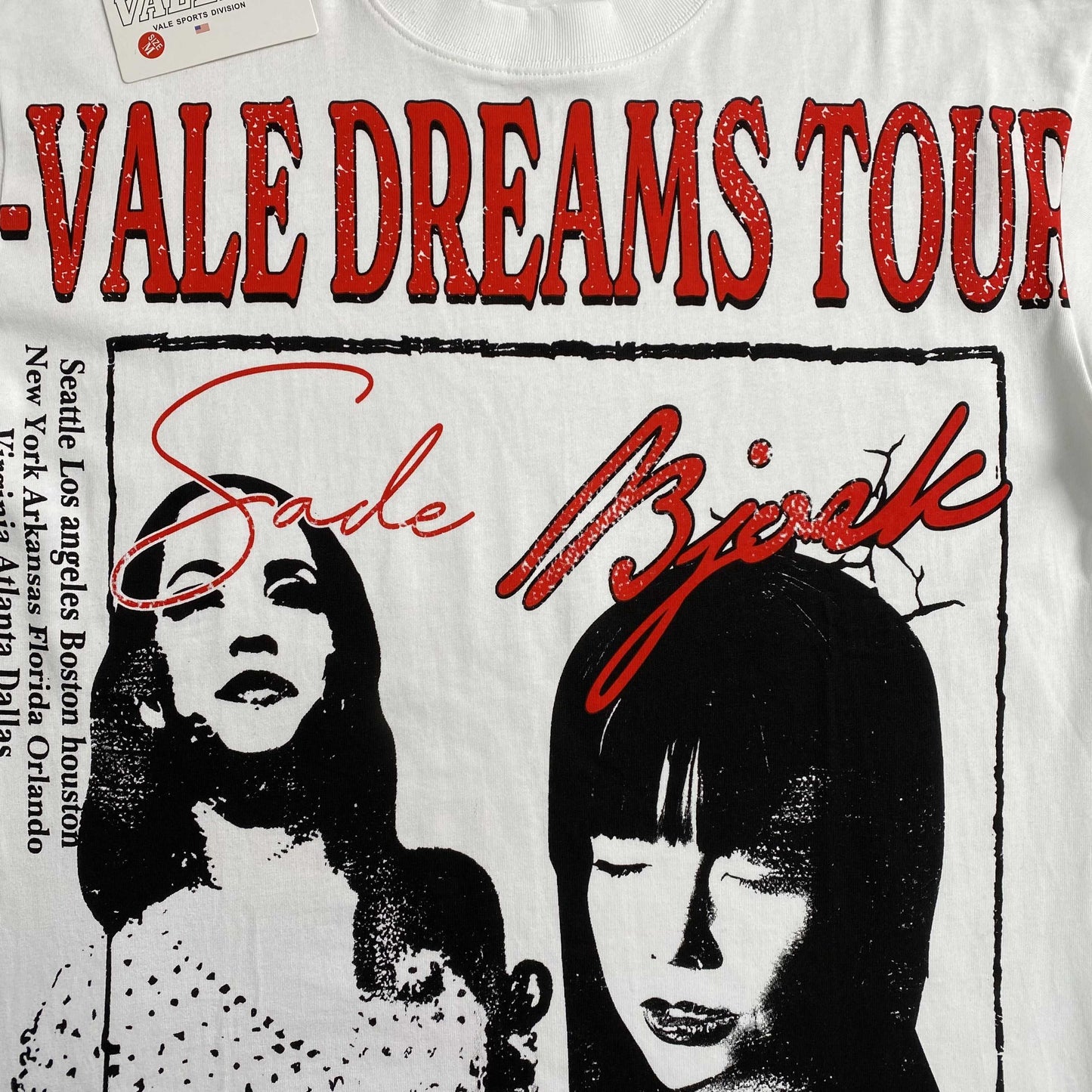 تيشيرت Vale "Dreams Tour" - Sade &amp; Björk Graphic
