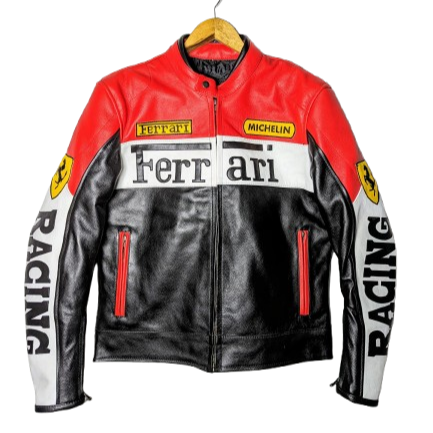 VIntage Ferrari Racing Leather Jacket