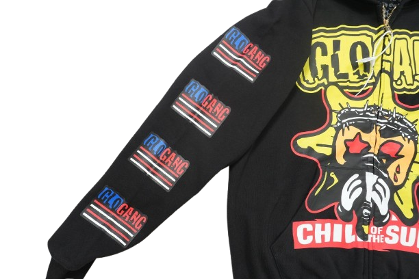 Glo Gang zip up hoodie