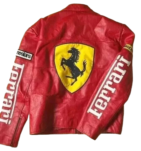 Vintage F1 Racing Leather Motorbike Jacket